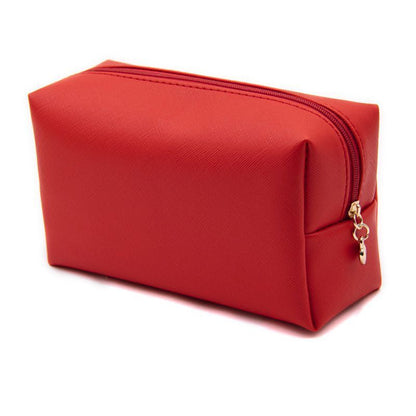 Small Cosmetic Bag Synthetic Leather Waterproof Make Up Bag Traveling Organizer