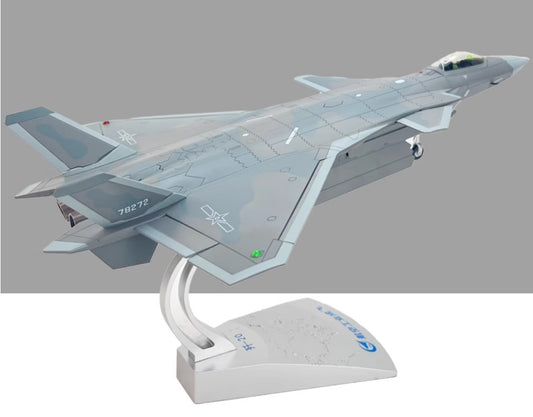 1:48 43CM J-20 Stealth Fighter Jet Diecast Airplane Military Aircraft Model