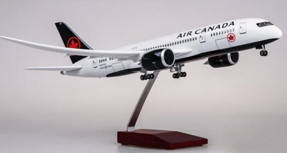 1:130 43CM AIR CANADA BOEING 787 Passenger Airplane Landing Gear Resin Model