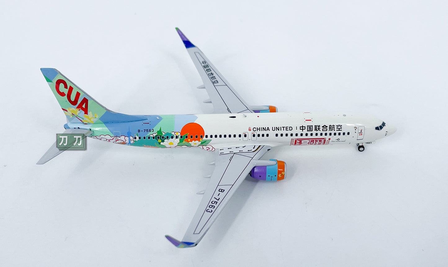 1:400 NG Models CHINA UNITED B737-800 Passenger Airplane Diecast Aircraft Model