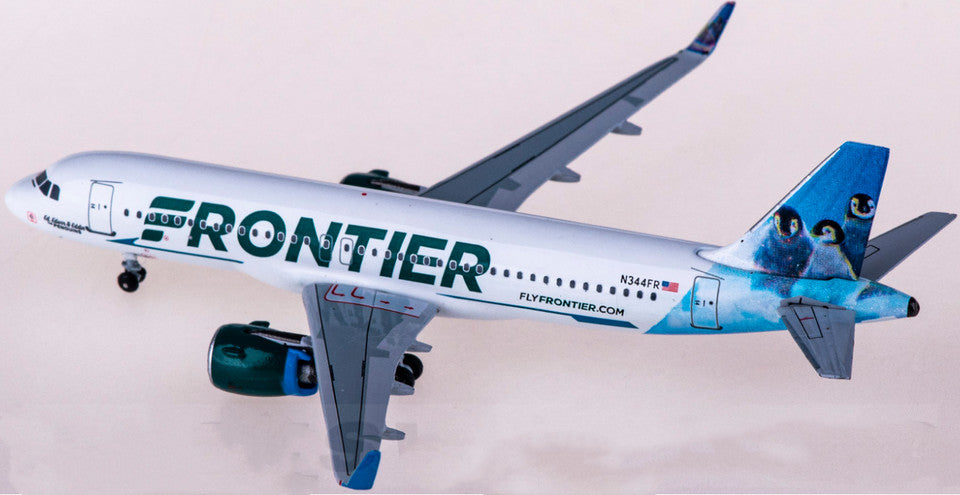 1:400 AeroClassics Frontier AIRBUS A320neo Passenger Airplane Diecast Model