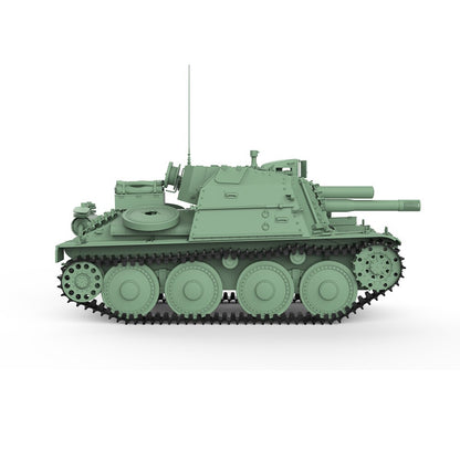 SSMODEL SS35735 1/35 Military Model Kit Sweden SAV m/43 1946 105mm