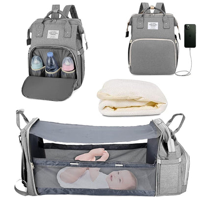Diaper Bag Backpack Baby Bed Travel Bag Charge Diaper Bag Backpack Bed 3 types
