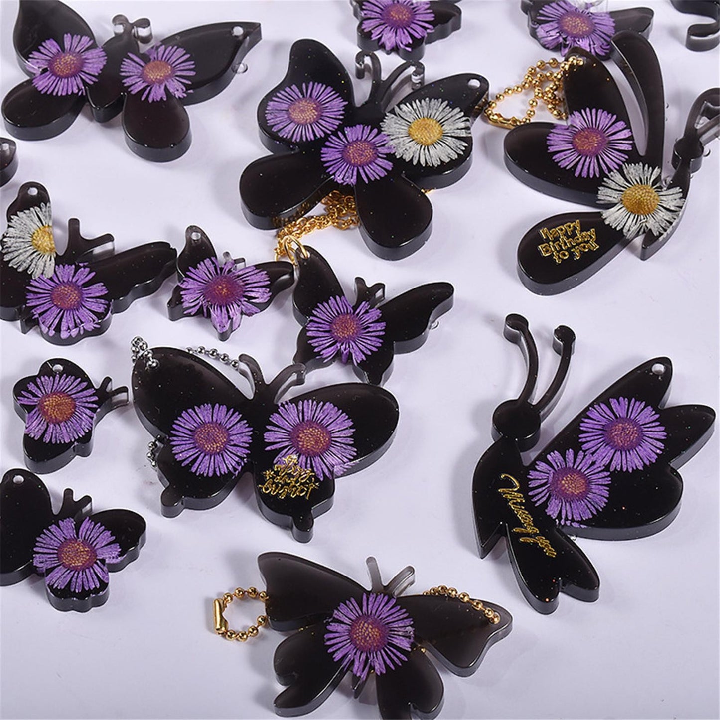 Butterfly Silicone Mold Epoxy Resin Casting Earrings Pendant Jewellery Craft gg