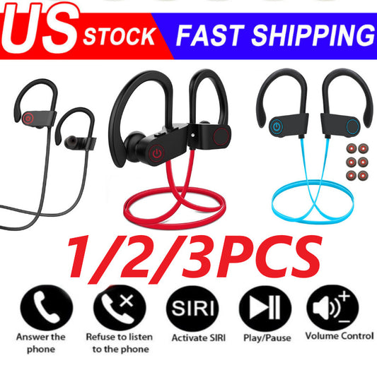Waterproof Bluetooth 5.0 Earbuds Stereo Sport Wireless Headphones in Ear Headset