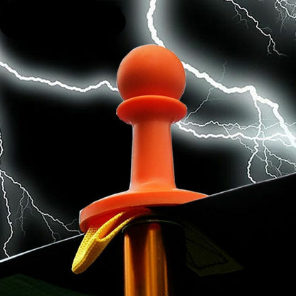 Lightning Protection Cap Camping Canopy Tent Poles Awning Anti-Thunder Cover Hat