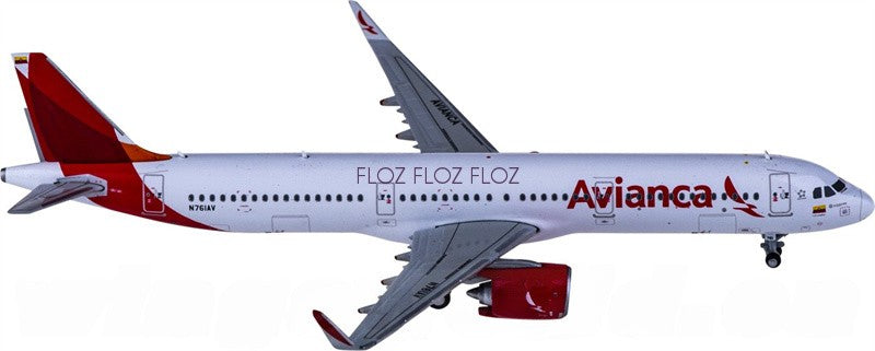 for Geminijets for Avianca for Airbus A321neo N761AV 1:400 Airplane Model