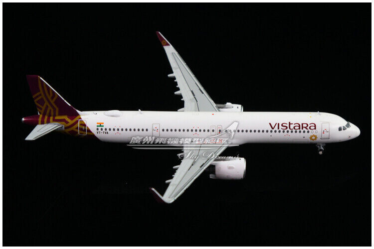 1:400 JC Wings Vistara AIRBUS A321neo Passenger Airplane Diecast Aircraft Model
