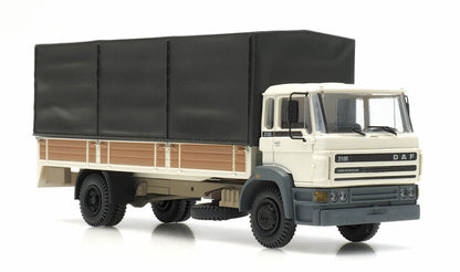 ARTITEC DAF tilting cabin 1987, movable hood, white 1/87 FINISHED MODEL TRUCK