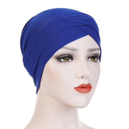 Women Stretch Turban Hat Hijab Headwear Hair Loss Chemo Cap Headwrap Head Cover*