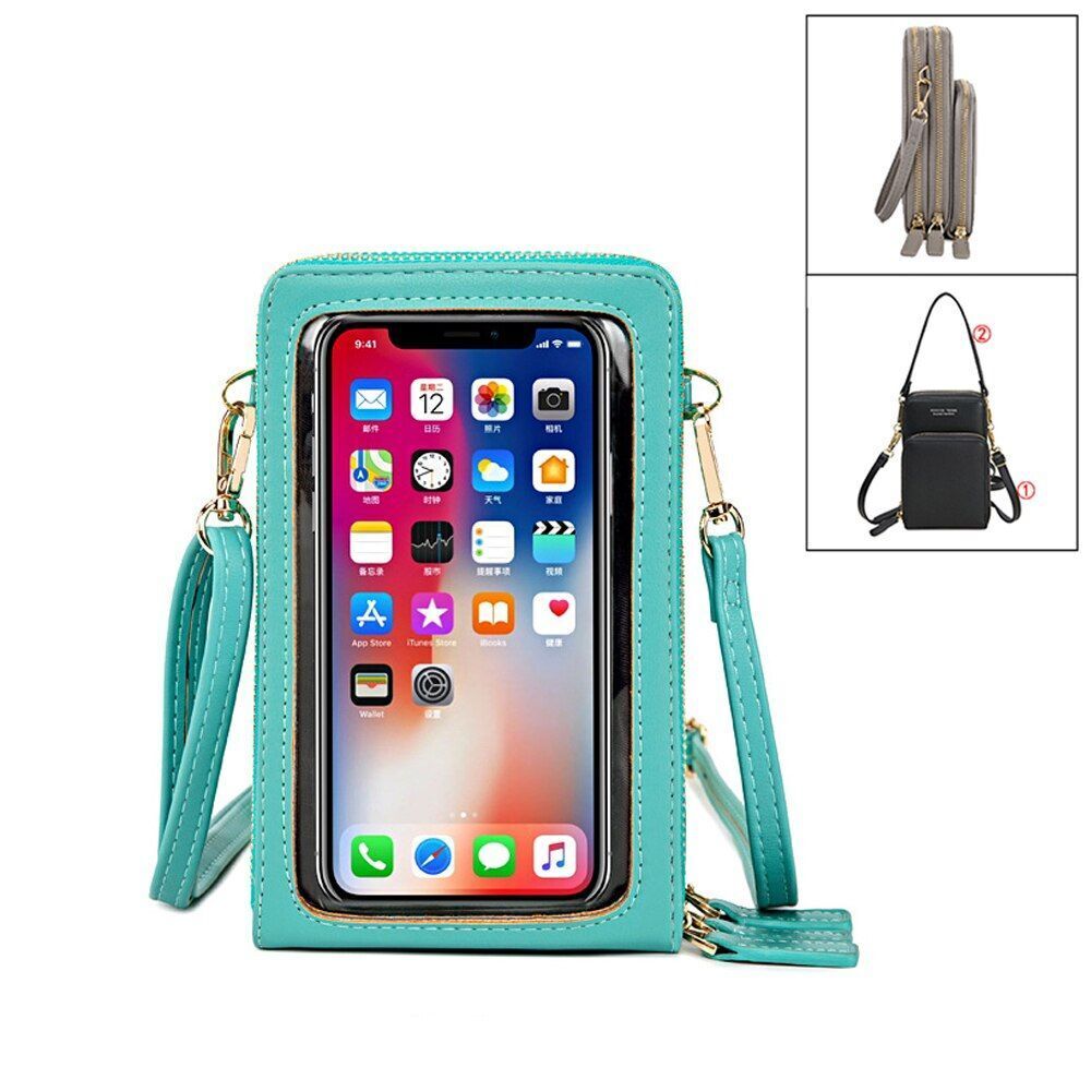 Women Leather Shoulder Bags Large Capacity Crossbody Bags Handbag Phone Purse