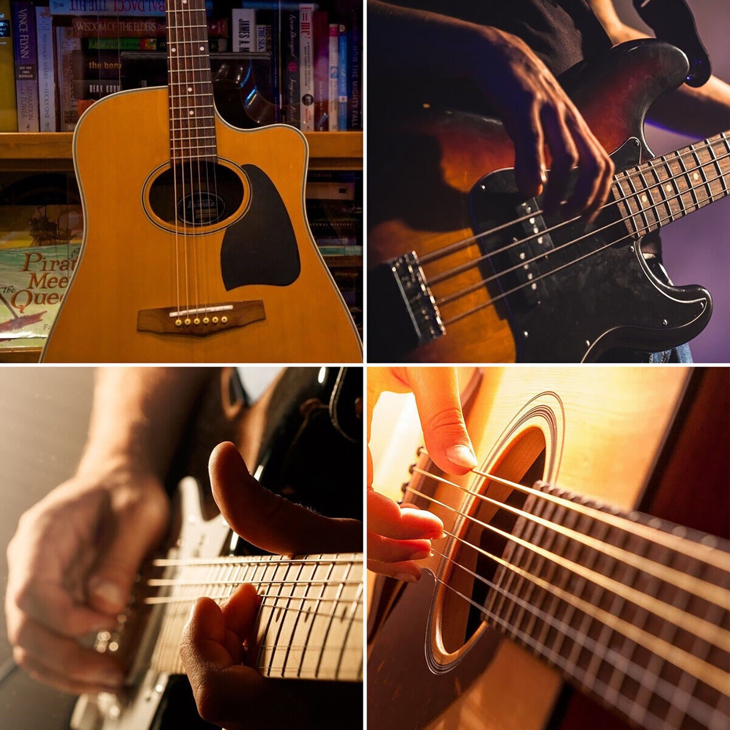 3 Pack of 6 Guitar Strings Replacement Steel String for Acoustic Guitar 1st-6th