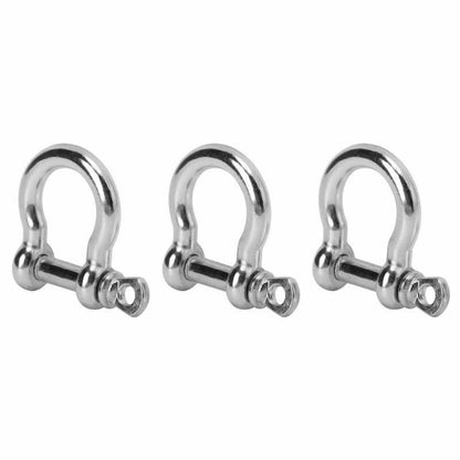 3/10pcs Paracord Survival U Shape Shackle Buckle Bracelet Round Head Zinc Alloy