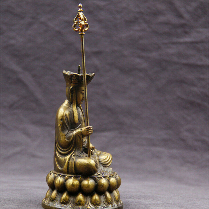 Chinese Bronze Antique Tibetan Buddhism Buddha Statue Mini Buddha Decoration