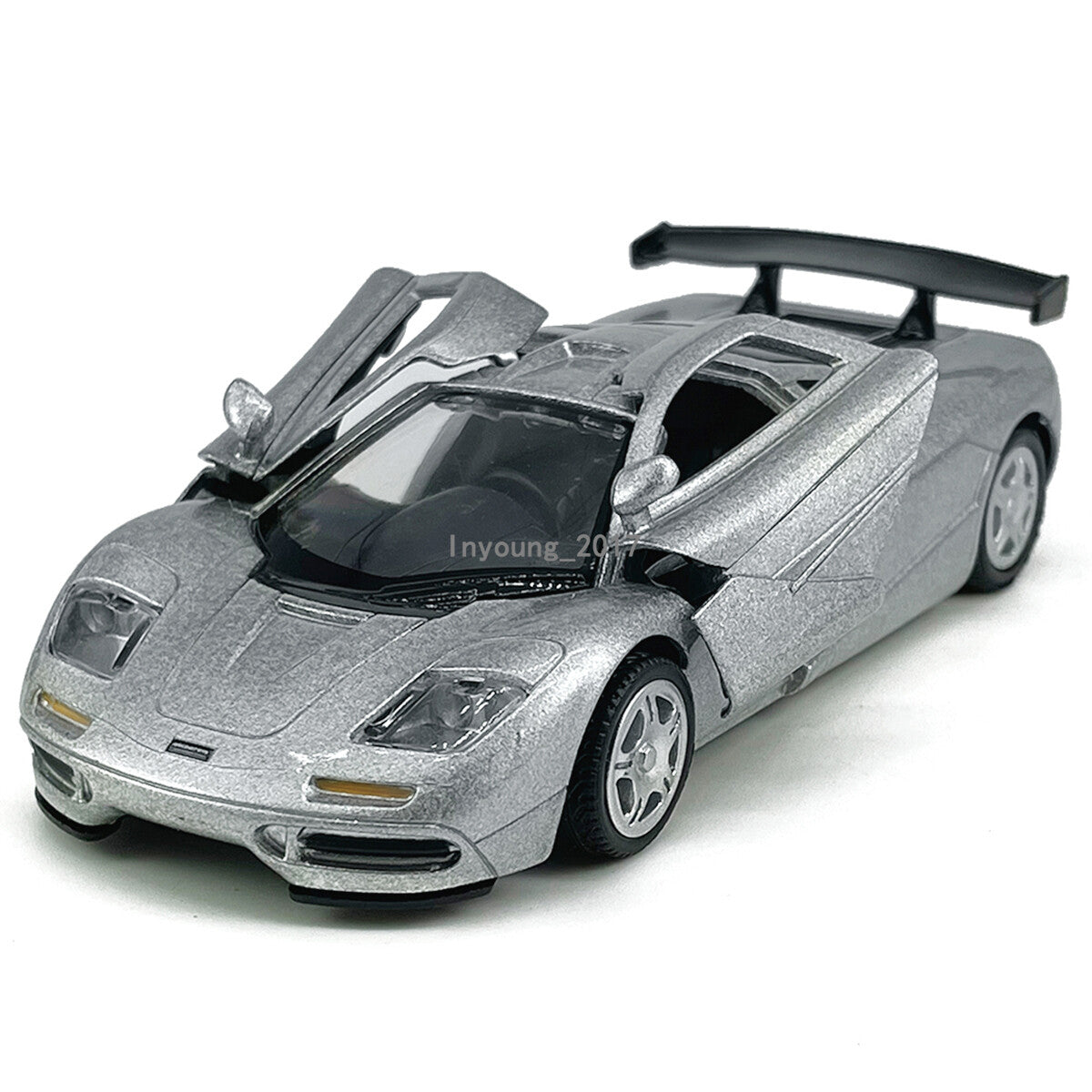 McLaren F1 1:36 Diecast Model Car Toy Vehicle Boys Toys for Kids Gifts Silver