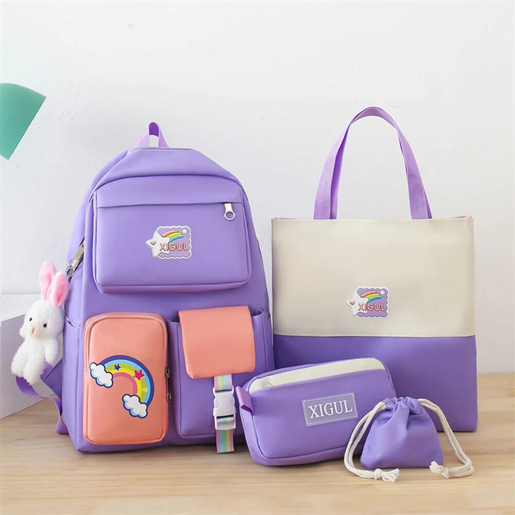 Set Girls Student School Bag Girls Schoolbag Book Bags Women Travel Backpack