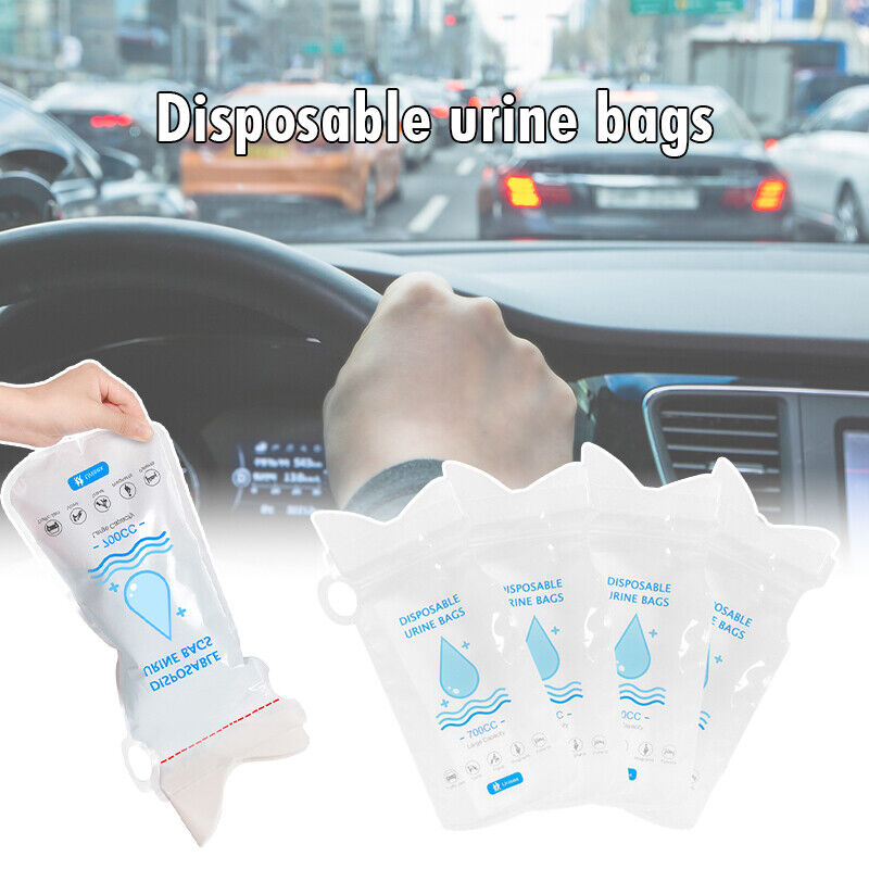 4Pcs 700ml Portable Toilet Pee Bag Camping Pee Bags Unisex Urine Bags Vomit Bags