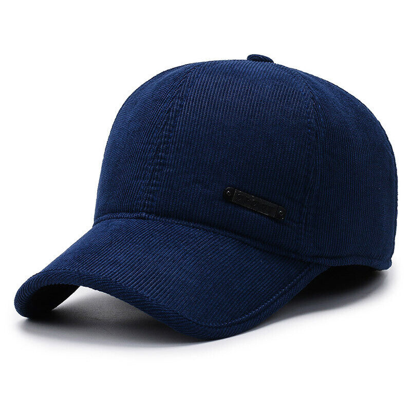 Unisex Men Corduroy Baseball Cap Casual Hat Trucker Classic Adjustable Solid