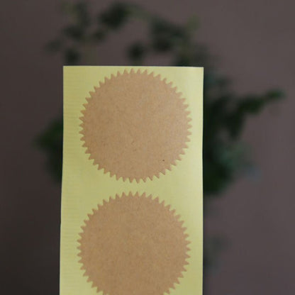 Scrapbooking Stickers 100Pcs Silver Gold Sticky Notes Package Embosser Seal 45mm