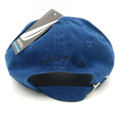 Nautica Hat Adjustable Tennis Driving Unisex Sport Baseball Cap Royal Blue Rare