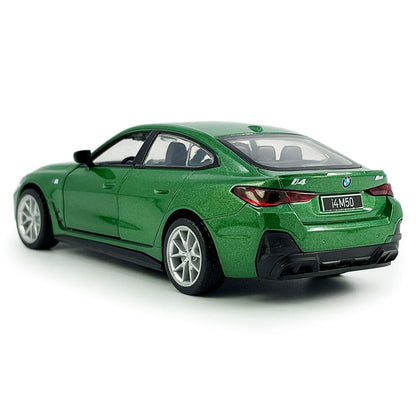 1/34 BMW i4 M50 EV Model Car Diecast Toy Vehicle Toys for Boys Kids Gifts Green