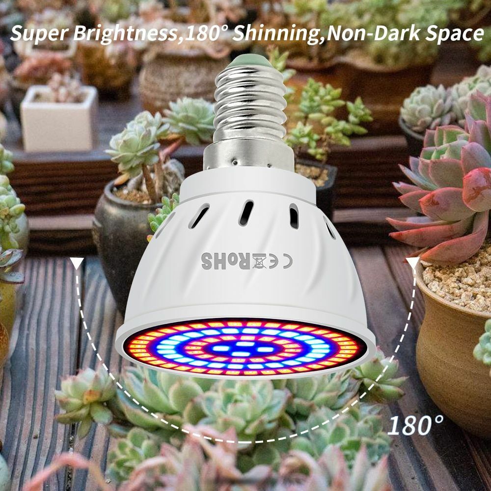 Growth Light Phyto LED B22 Hydroponic E27 Grow Bulb MR16 Full Spectrum 220V UV