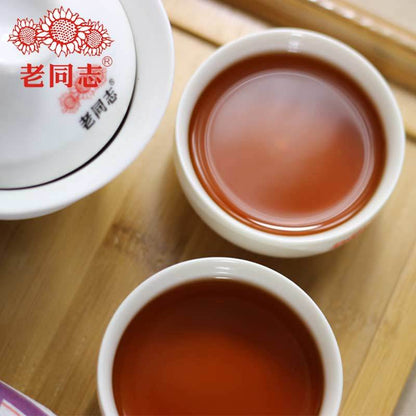 2014yr Ripe Puerh Tea Laotongzhi 908 Batch 141 High Quality Old Comrade