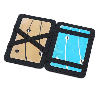 Small Magic Wallet Credit Card Holder Cash Clip Slim ID Purse 7 Colors 7*10*1 CM