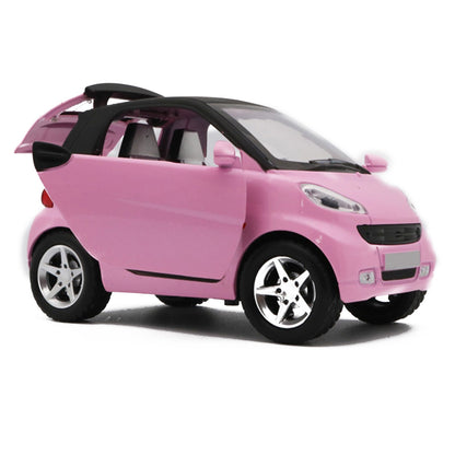 Pink 1:32 Car Model Diecast Toy Vehicle Collection Kids Pull Back Sound&Light