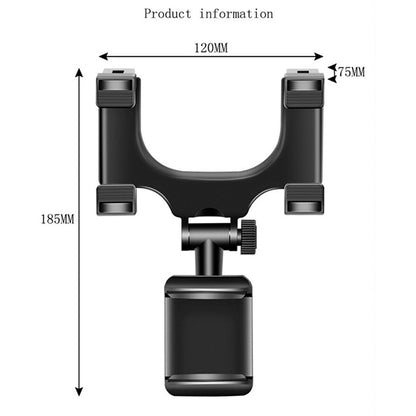 Universal 360 Rotation Car Rear View Mirror Mount Stand GPS Cell Phone Holder US