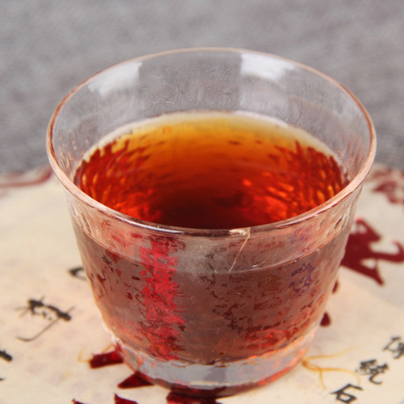 357g Pu'er Tea Ancient Tree Tea Old Ban Zhang Ancient Tree Tea Ripe Tea