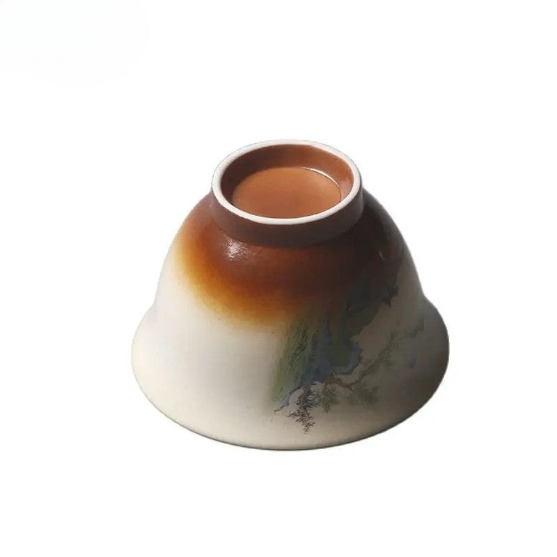 Chinese Gaiwan Ceramic Tea Bowl Creative Handmade Tea Infuser Household Tea Set