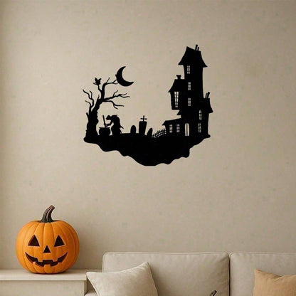 CIFbuy Gothic Skull Metal Wall Decor for Indoor Outdoor Garden Halloween