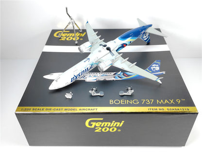 1:200 Geminijets Alaska BOEING737MAX9 Passenger Airplane Diecast Aircraft Model