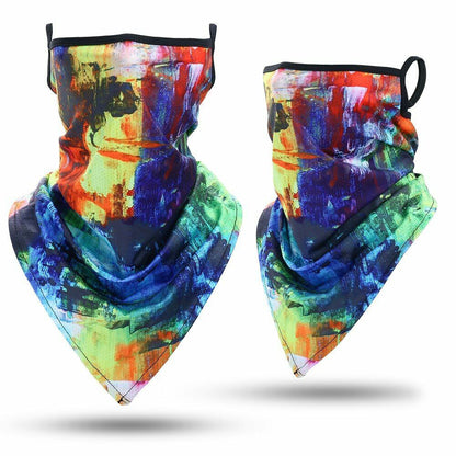 Printed Bandana Cycling Ear Face Mask Neck Gaiter Hunting Running Scarf 26*42 CM