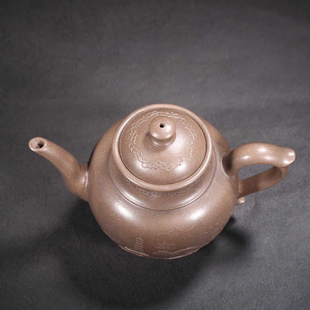 Chinese Yixing Zisha Clay Handmade Exquisite Teapot （秋水 底款：福记）