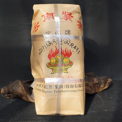 Xiaguan Holy Flame Tibetan Jincha Mushroom Shaped Puer Tea 2016 250g Raw Pu'er