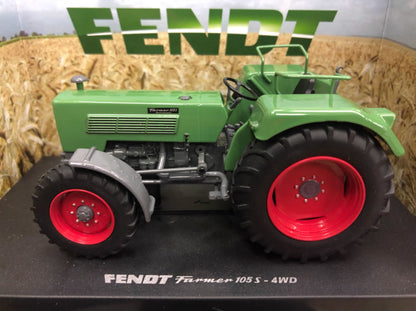 1:32 UH Fendt Farmer 105S-4WD Tractor Farm Vehicle Machinery Diecast Model