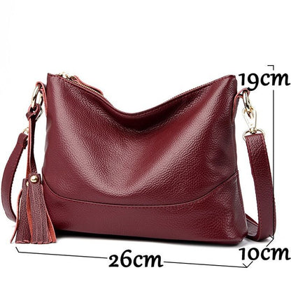 Genuine Leather Shoulder Bag Tote Crossbody Purse Handbag Famous Purses Handbag