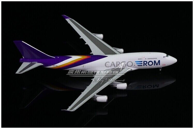 1:400 JC Wings ROM CARGO BOEING 747-400 Freighter Diecast Plane Aircraft Model
