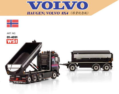 1:50 WSI HAUGEN VOLVO FH4 8X4 Asphalt Transport Truck Vehicle Diecast Model
