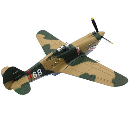 13.5cm Diecast Alloy 1/72 Scale American P40 Fighter Aircraft Model Toy Gift