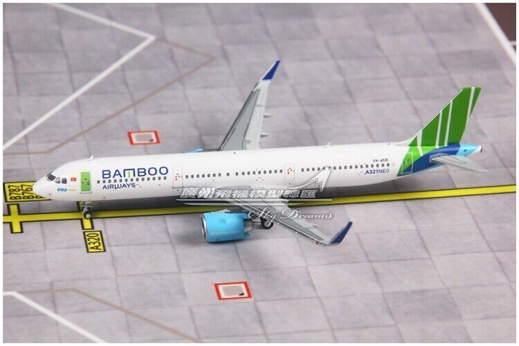 1:400 JC Wings BAMBOO AIRWAYS AIRBUS A321neo Passenger Airplane Diecast Model