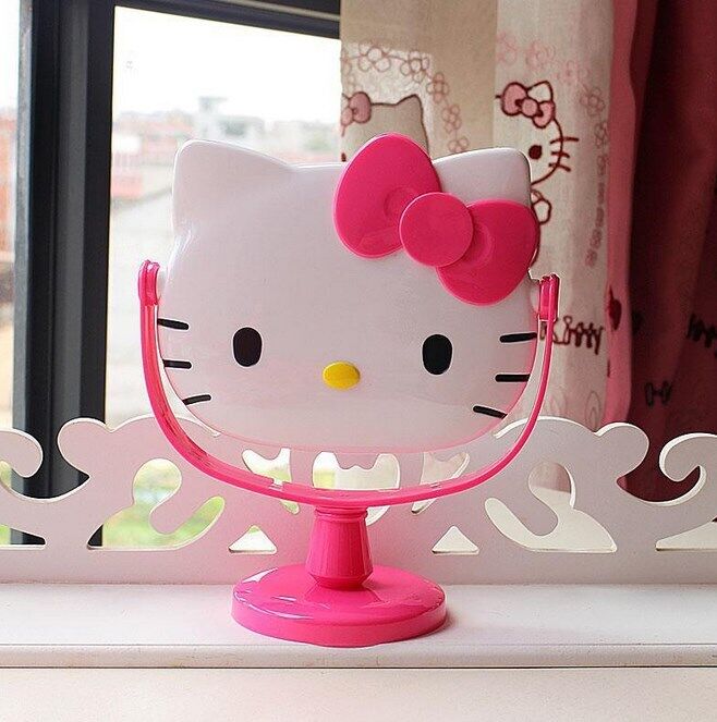 New Cute My Melody Desk Table Bow Women Make-up Mirror Cosmetic Mirror