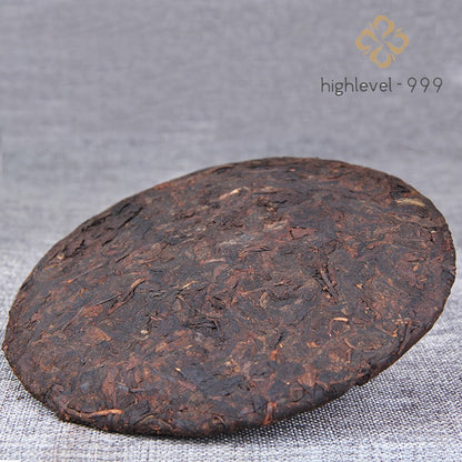 357g Ripe Pu'er Yunnan 2009 Menghai Bangpen Brown Mountain Aged Tree Tea Cake