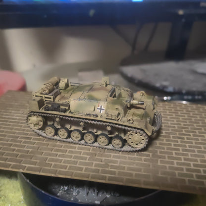 Homemade 1/72 German No.3A Assault Gun Tank Finished Model Toys Ornaments
