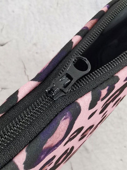 Leopard Printed Cosmetics Organizer Bag Storage Waterproof Makeup Purse Travel