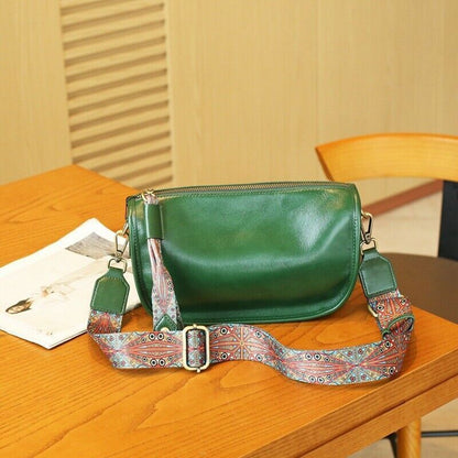New retro head layer cowhide bag crossbody bag leather shoulder women's bag