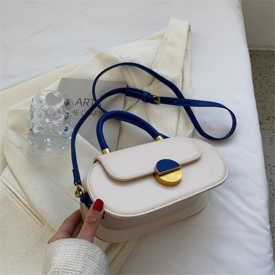 Candy Color Small Bag Handbag Synthetic Leather Shoulder Messenger Crossbody Bag