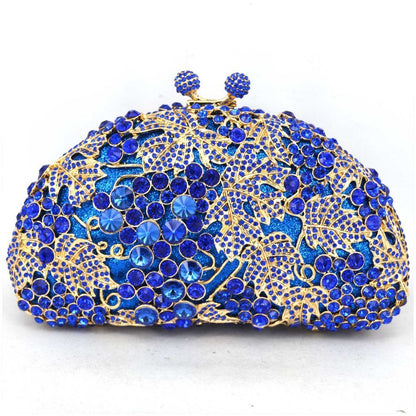 Crystal Clutch Evening Bags Animal Pattern Sparkly Diamond Pochette Purse Women